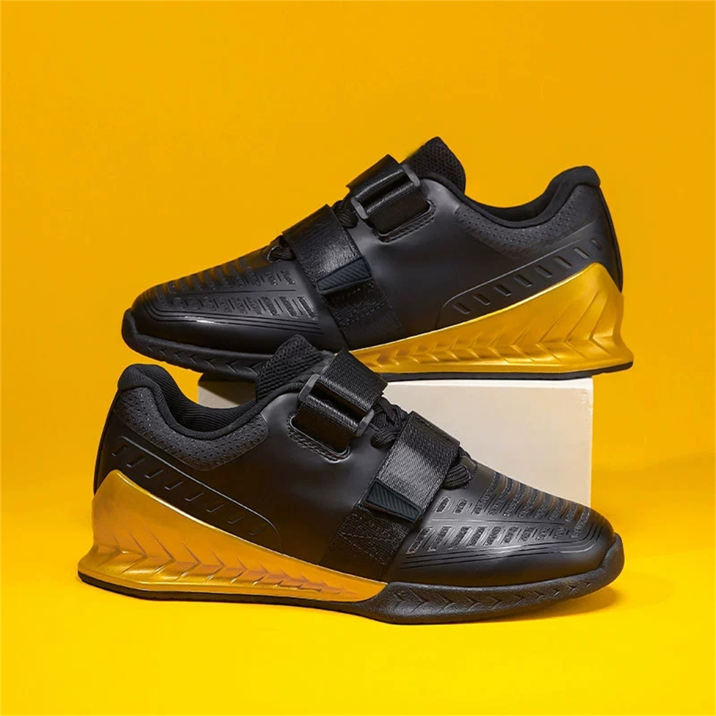 Weightlifting Shoes - 프로 남성용 스쿼트 & 역도화: 헬스장