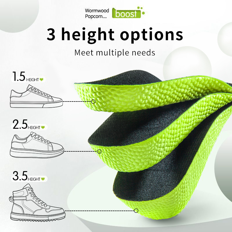Weightlifting Shoes - 남녀공용 메모리폼 키높이 깔창, 평발 아치
