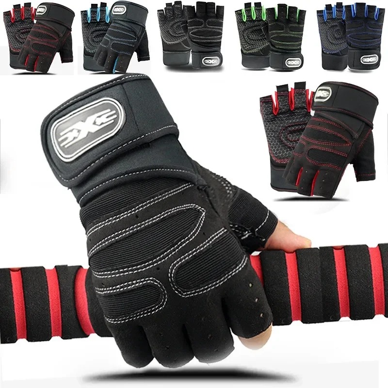 남녀공용 손가락 없는 운동 장갑, 긴 손목 보호대 포함 - Weightlifting Gloves 리뷰 및 가격