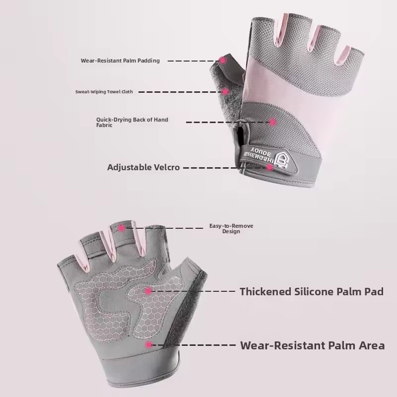 야외 사이클링 통기성 반 손가락 장갑 체육관 운동 역도 - Weightlifting Gloves 리뷰 및 가격